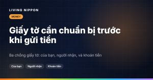 Giấy tờ cần chuẩn bị trước khi gửi tiền từ Nhật: ba chồng giấy tờ, gom một lần dùng nhiều năm