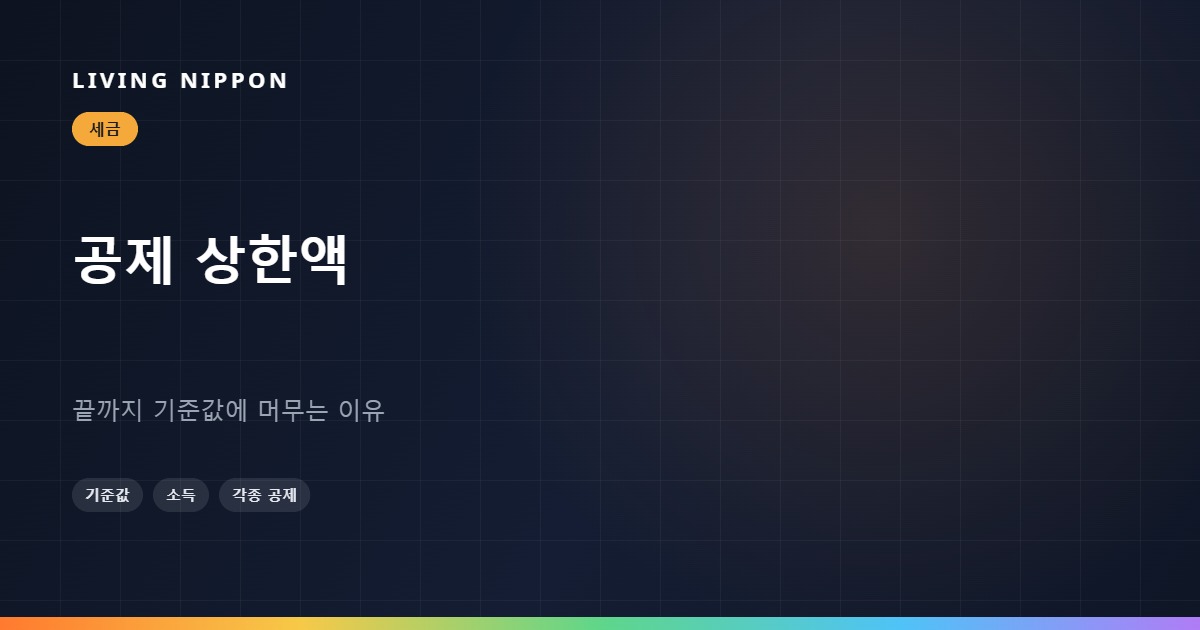 고향납세 상한액이 끝까지 기준값에 머무르는 이유