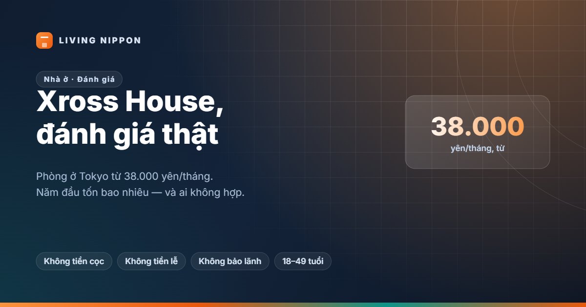 Đánh giá Xross House: phòng 38.000 yên/tháng ở Tokyo có đáng không?